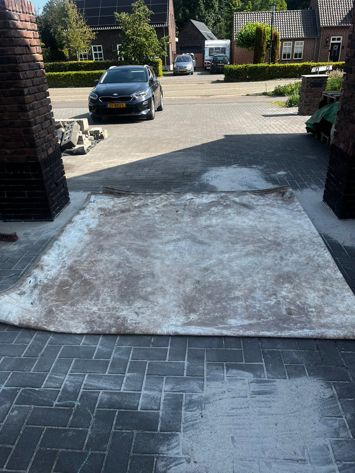 Dik vrachtwagenzeil, Ophalen, 15 m² of meer, Zeil