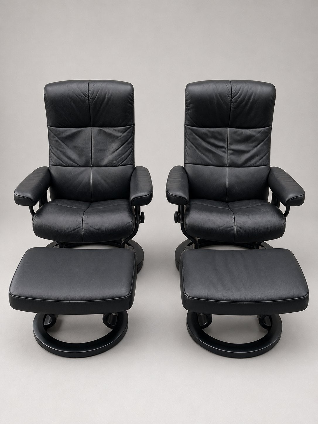 2x Stressless relax fauteuil, Ophalen, Zo goed als nieuw, 50 tot 75 cm, Leer