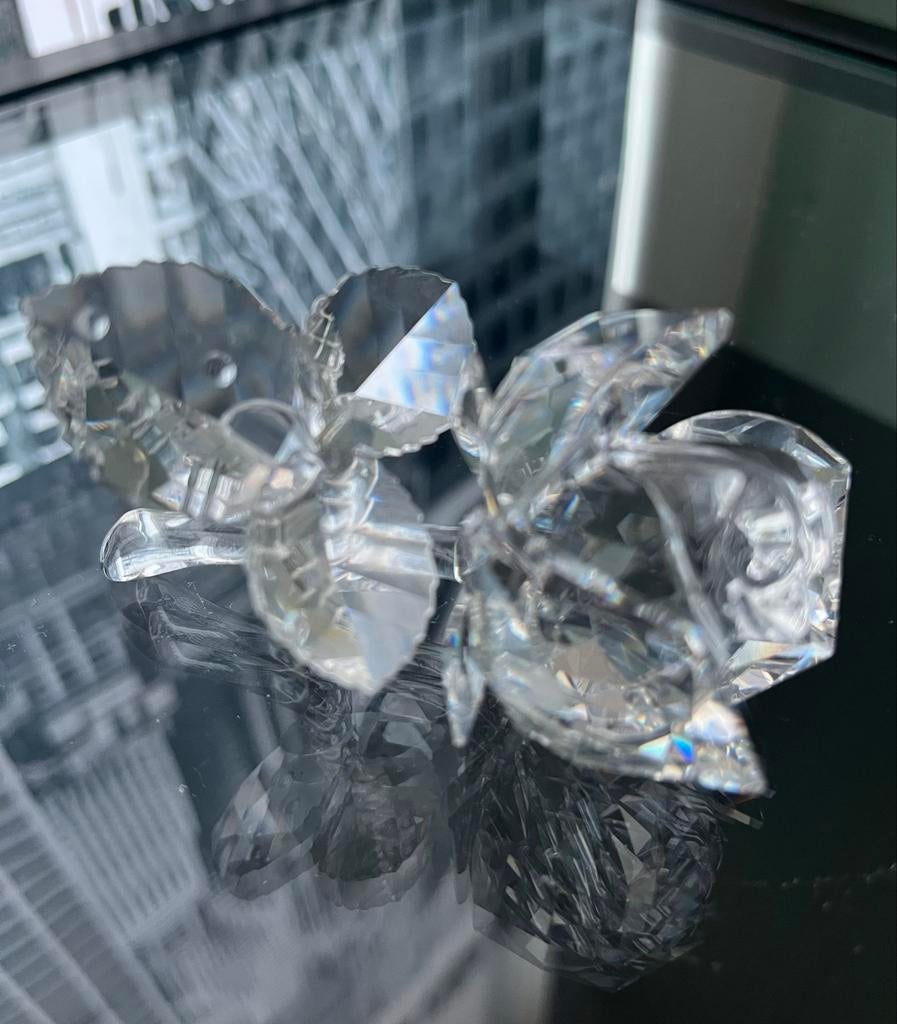 Swarovski  Kristallen Roos Sieraad, Antiek en Kunst, Ophalen of Verzenden