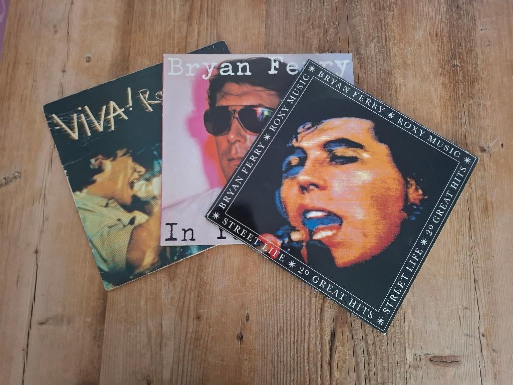 Roxy Music & Bryan Ferry LP’s + single, Ophalen, 1970 - 1979, Gebruikt, 12 inch