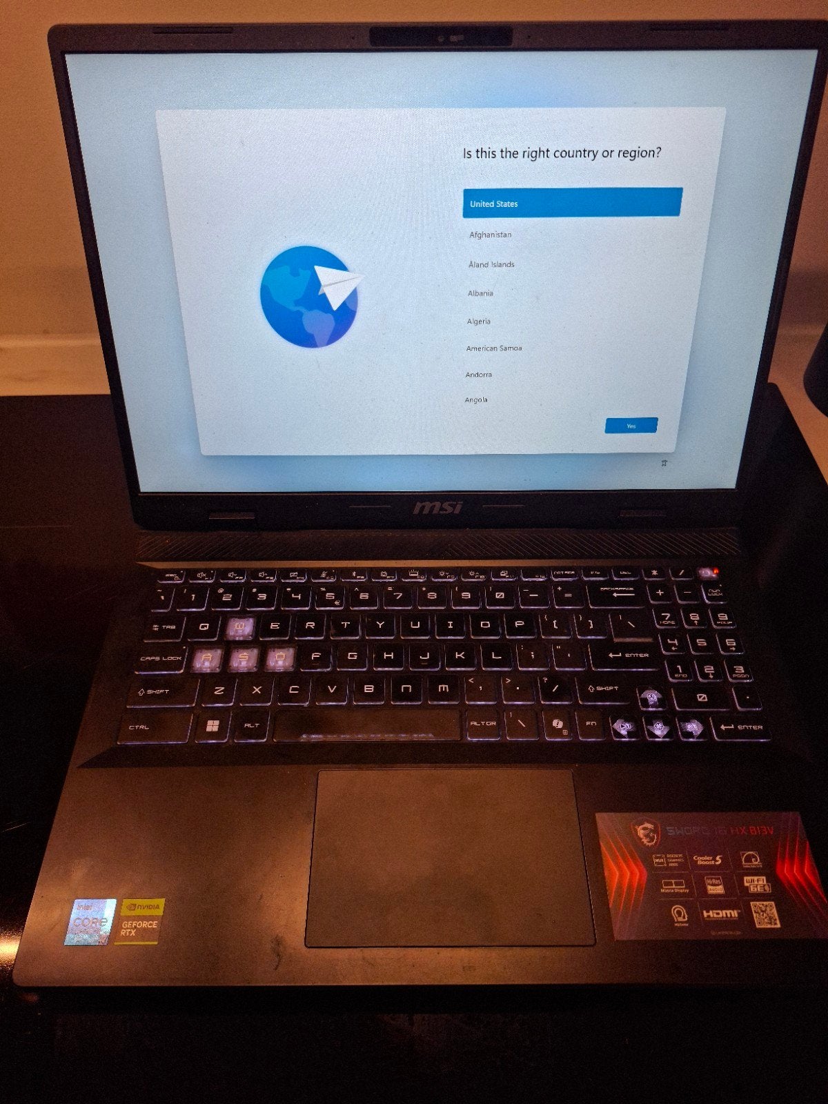 MSI gaming laptop 16 inch 16gb ram rtx 4060, Computers en Software, Windows Laptops, Met videokaart, Qwerty, Intel Core I7-13700HX
