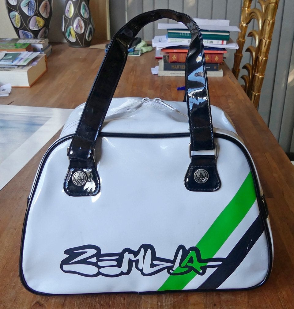 Zembla handtas wit Yorin FM Cafe tas vintage apres-ski retro, Ophalen of Verzenden, Gebruikt, Wit, Handtas