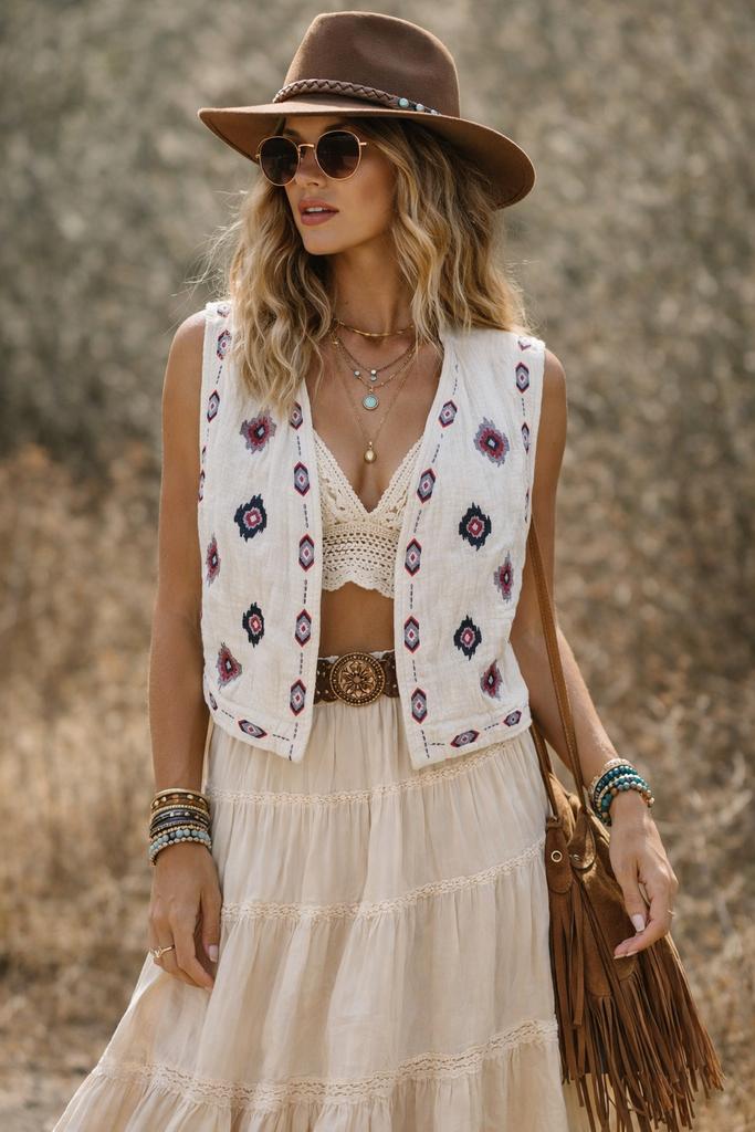 Lofty Manners Boho gilet maat L nieuw, Ophalen of Verzenden, Nieuw
