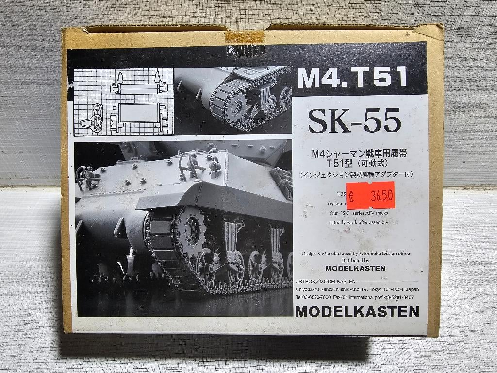 Modelkasten SK-55 Workable Track Set, Overige merken, Tank, 1:32 tot 1:50, Ophalen of Verzenden
