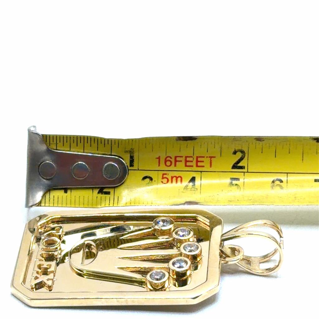 Gouden Rolex Kroon Hanger met Zirkonia, Overige voorstellingen, Wwww.bredajuwelier.nl, Www.bredajuwelier.nl, Nieuw