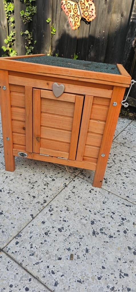 Konijnen nachthok, Dieren en Toebehoren, Knaagdieren en Konijnen | Hokken en Kooien, Minder dan 75 cm, Zo goed als nieuw, Hok