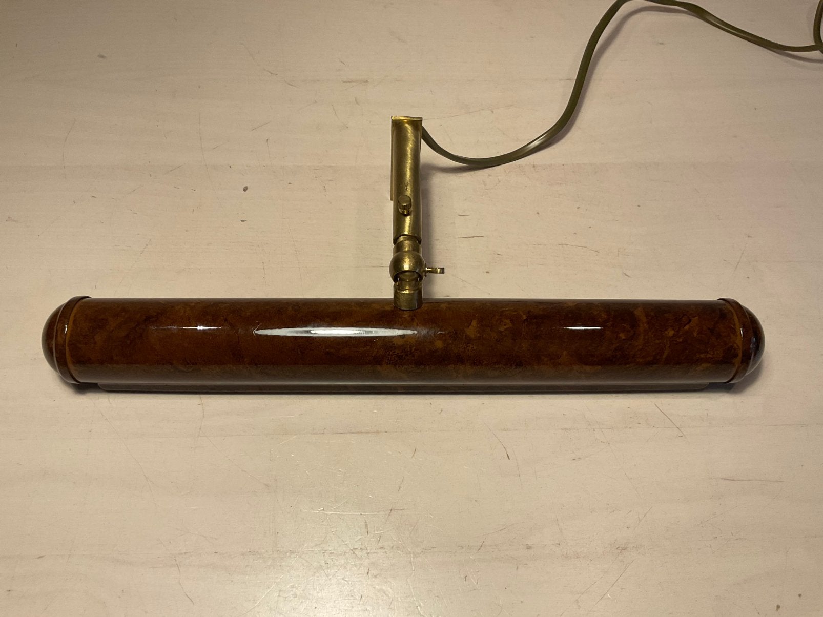 Vintage Brama Italy schilderijlamp die 32cm breed, Ophalen of Verzenden, Zo goed als nieuw, Metaal