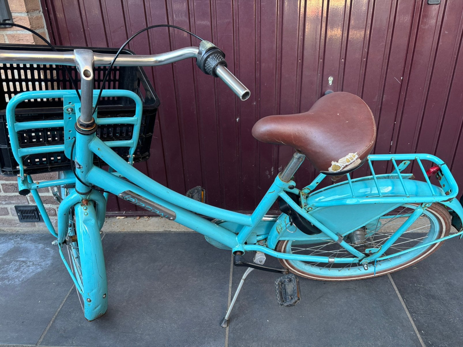 Popal meisjesfiets, 22inch, Fietsen en Brommers, Fietsen | Meisjes, Ophalen, Terugtraprem, 22 inch, Gebruikt