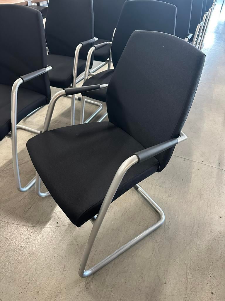 20 x sitland vergader stoel l gebruikt l netjes l zwart, Ophalen of Verzenden, Zo goed als nieuw, Zwart, Eén