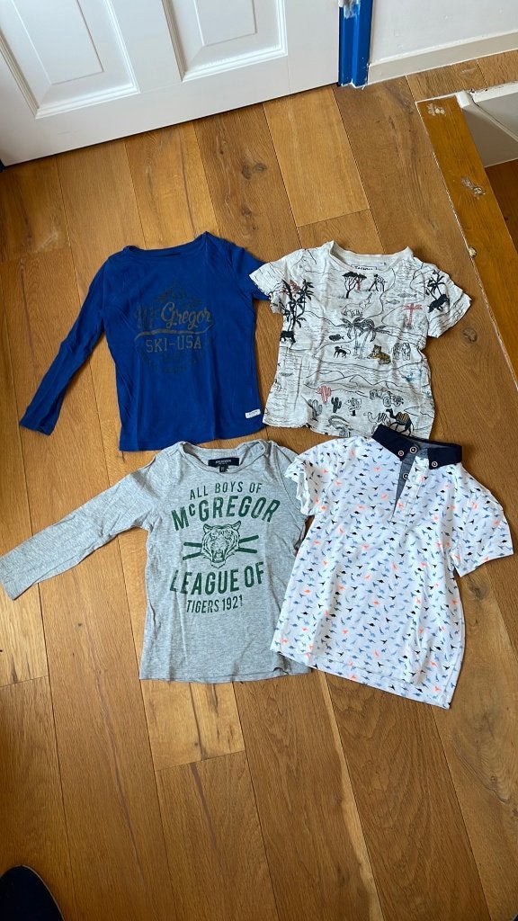 Kinderkleding 10 T-shirts / kledingpakket maat 98-104-110, Ophalen of Verzenden, Maat 98