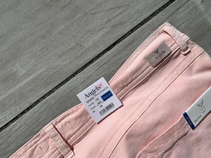 Angels Skinny Regular Roze Broek Maat 46, Maat 46/48 (XL) of groter, Nieuw, Ophalen of Verzenden, Roze