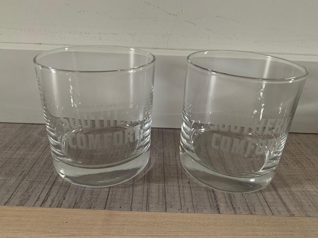 2x Southern comfort whiskey glazen, Verzamelen, Glas en Borrelglaasjes, Ophalen of Verzenden, Nieuw, Overige typen