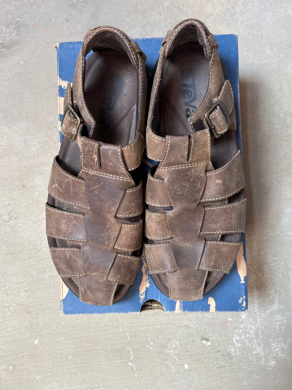Teva heren sandalen maat 11, Kleding | Heren, Schoenen, Ophalen, Gedragen, Bruin, Sandalen