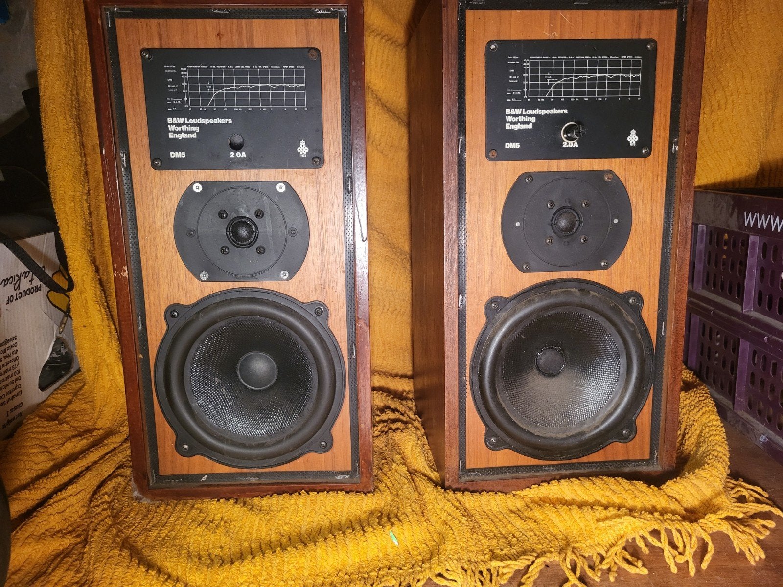 B&W DM5 Luidsprekers - Klassiek Geluid, Audio, Tv en Foto, Luidsprekers, Ophalen, Gebruikt, Bowers & Wilkins (B&W), Minder dan 60 watt