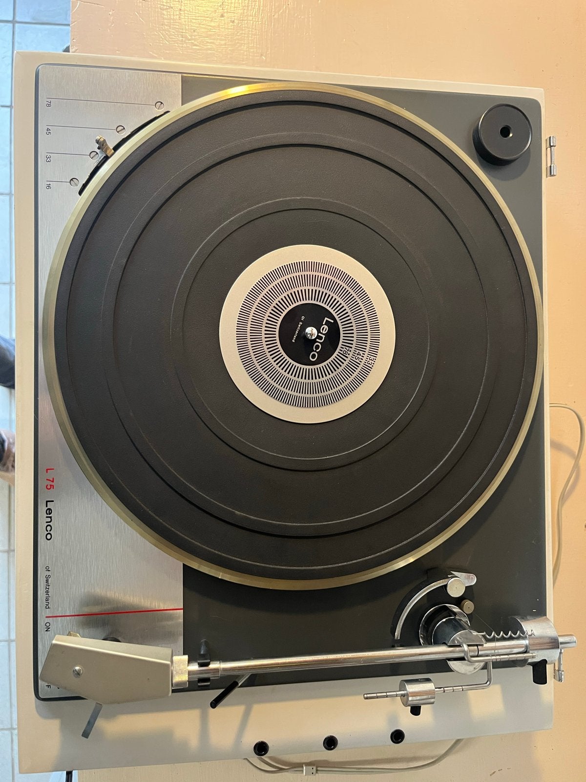 Lenco L75 Platenspeler - Vintage Wit, Audio, Tv en Foto, Platenspelers, Ophalen, Gebruikt, Platenspeler, Overige merken
