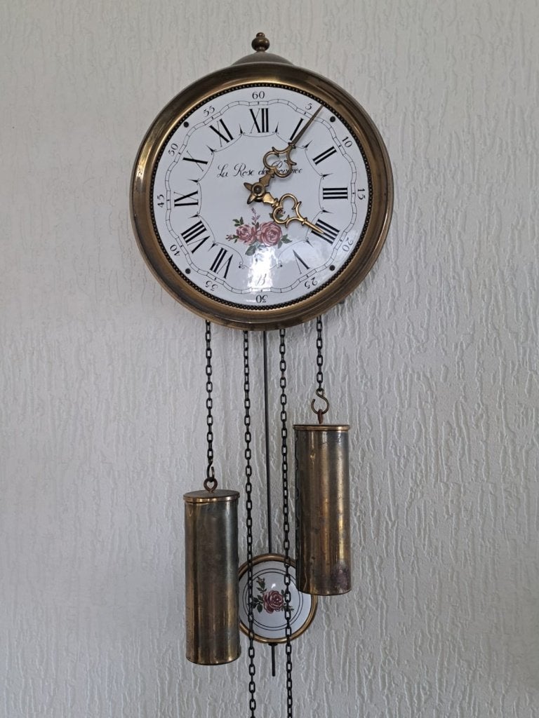 wandklok, Ophalen, Zo goed als nieuw, Analoog, Wandklok