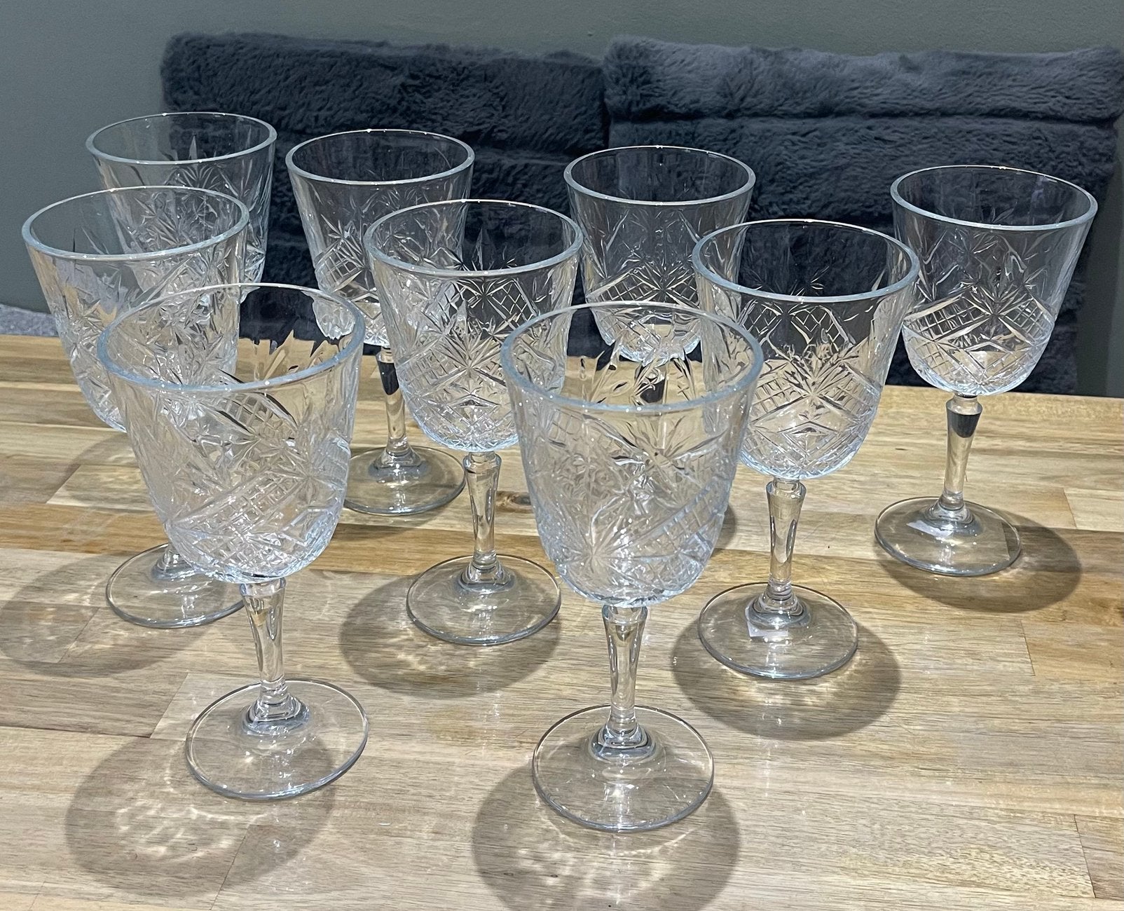 9 Blomus kristallen wijnglazen, Verzamelen, Glas en Borrelglaasjes, Ophalen, Zo goed als nieuw, Overige typen