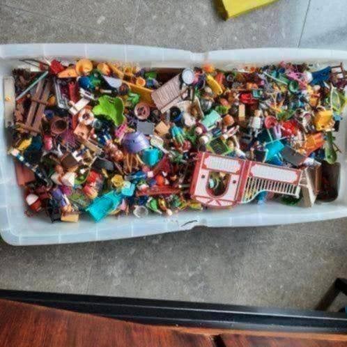 Bedbox vol met playmobil ( zonder de box), Verzenden, Gebruikt