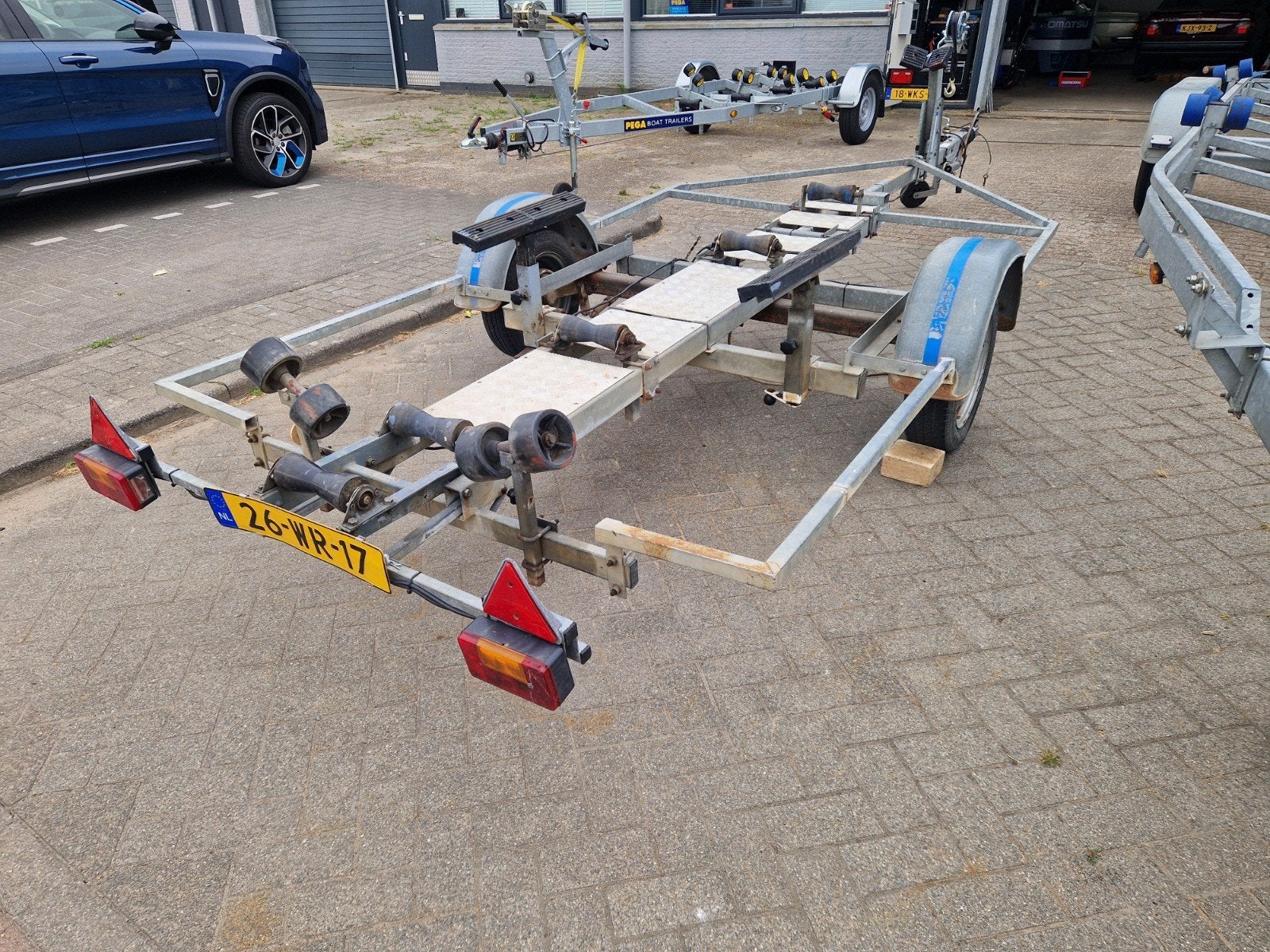 Atlanta kanteltrailer met een 1000KG as en kenteken  !!!, Ophalen, Minder dan 1500 kg, Gebruikt, Overige typen