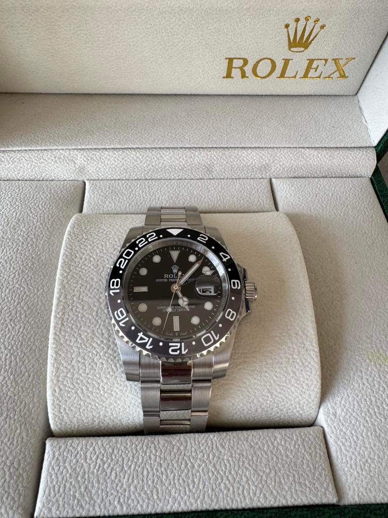 Rolex gmt master II, Sieraden, Tassen en Uiterlijk, Horloges | Heren, Ophalen of Verzenden, Zo goed als nieuw, Staal, Rolex