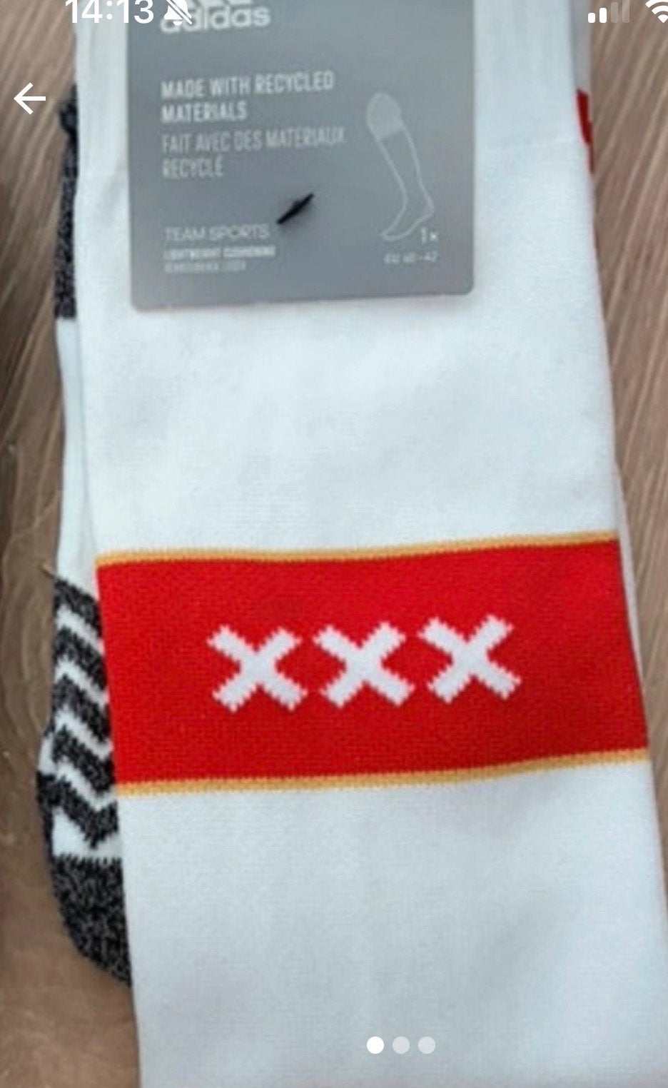 Nieuwe Adidas Ajax thuissokken - Maat 40-42, Kleding | Heren, Sokken en Kousen, Ophalen of Verzenden, Nieuw, Maat 39 t/m 42, Wit