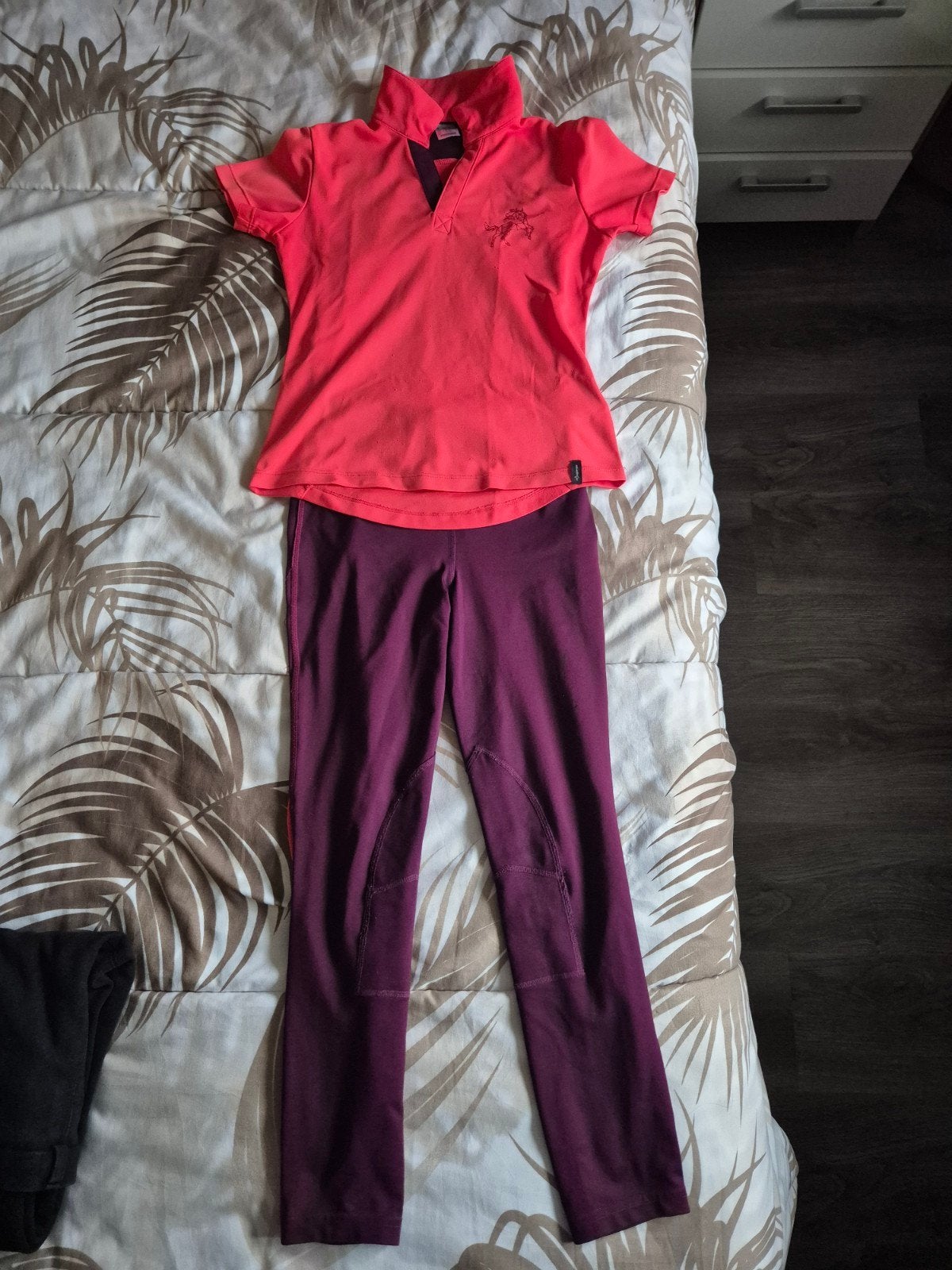 paardrijbroek + shirt maar 152 decathlon, Dieren en Toebehoren, Paardrijkleding, Ophalen of Verzenden, Dressuur, Onderkleding