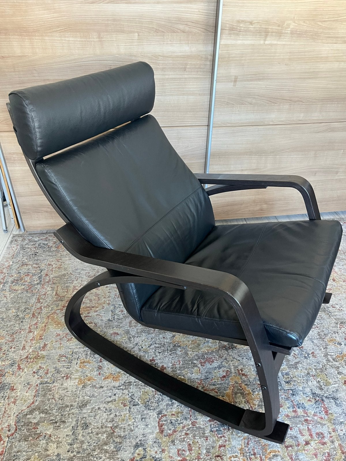 Comfortabele zwarte schommelstoel Ikea, Ophalen, Gebruikt, Zwart, Eén