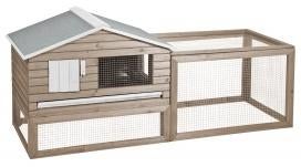 Konijnenhok villa, Dieren en Toebehoren, Knaagdieren en Konijnen | Hokken en Kooien, Nieuw, Ren, 90 cm of meer, 110 cm of meer