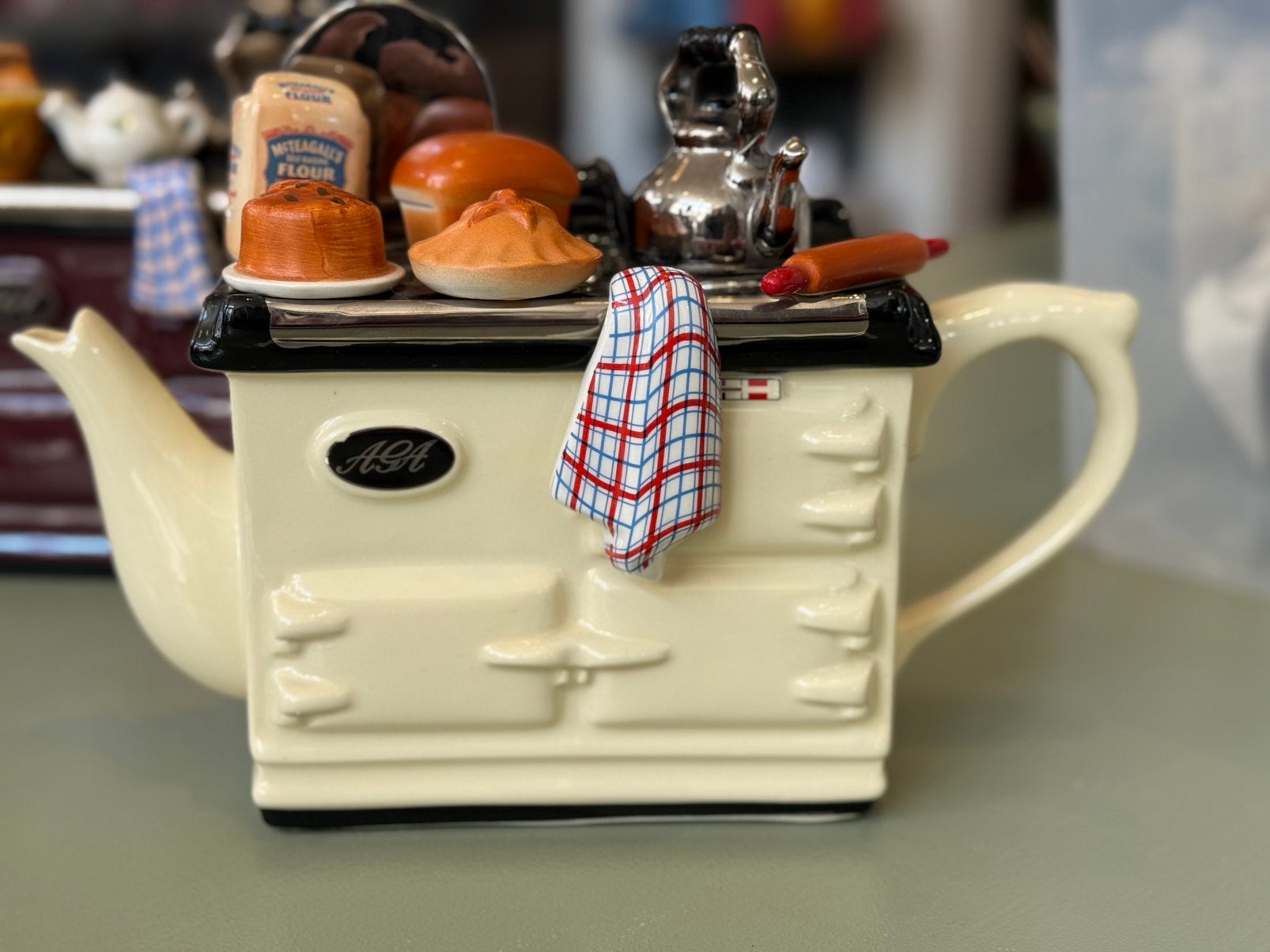 Aga engelse theepot, handgemaakt decoratie., Ophalen, Zo goed als nieuw, Overige stijlen, Overige typen