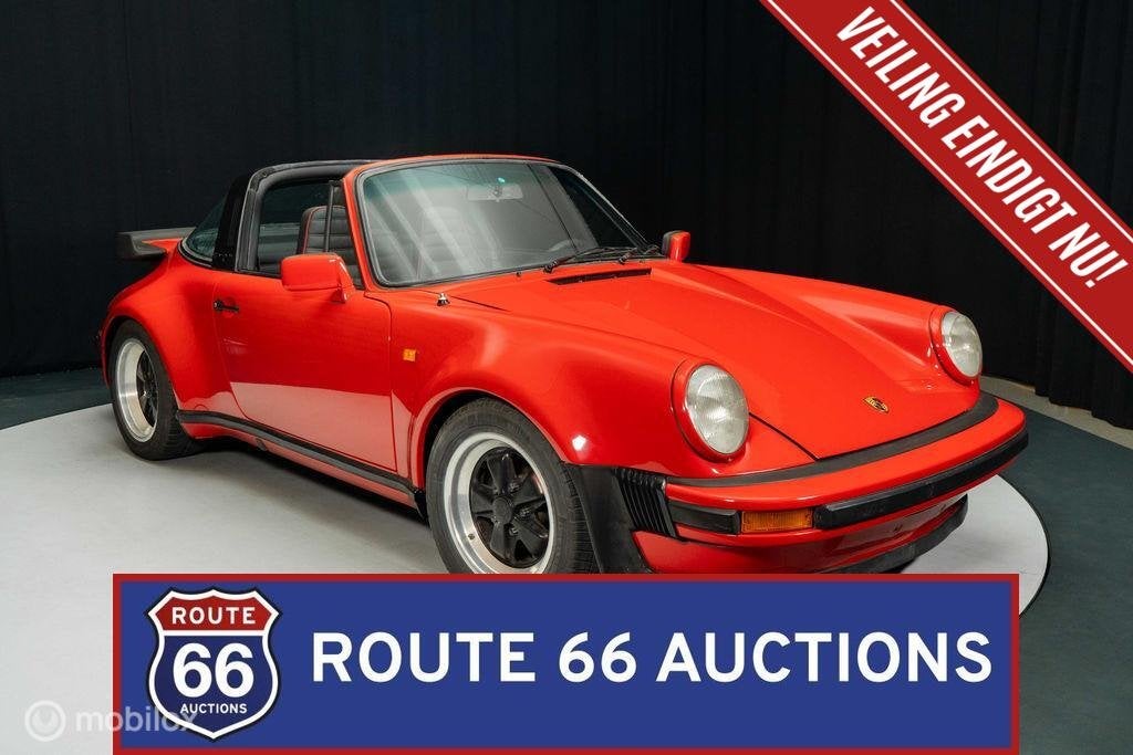 Porsche 911 Targa | 1975 | Route 66 Auctions, Auto's, Overige carrosserieën, Zwart, Bedrijf, Porsche