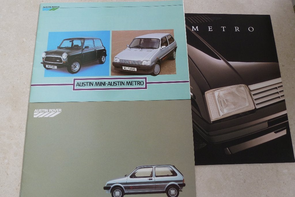Mini Metro Austin folderset 3 voor 3,00 !! Nederlands, Ophalen of Verzenden, Zo goed als nieuw, Overige merken
