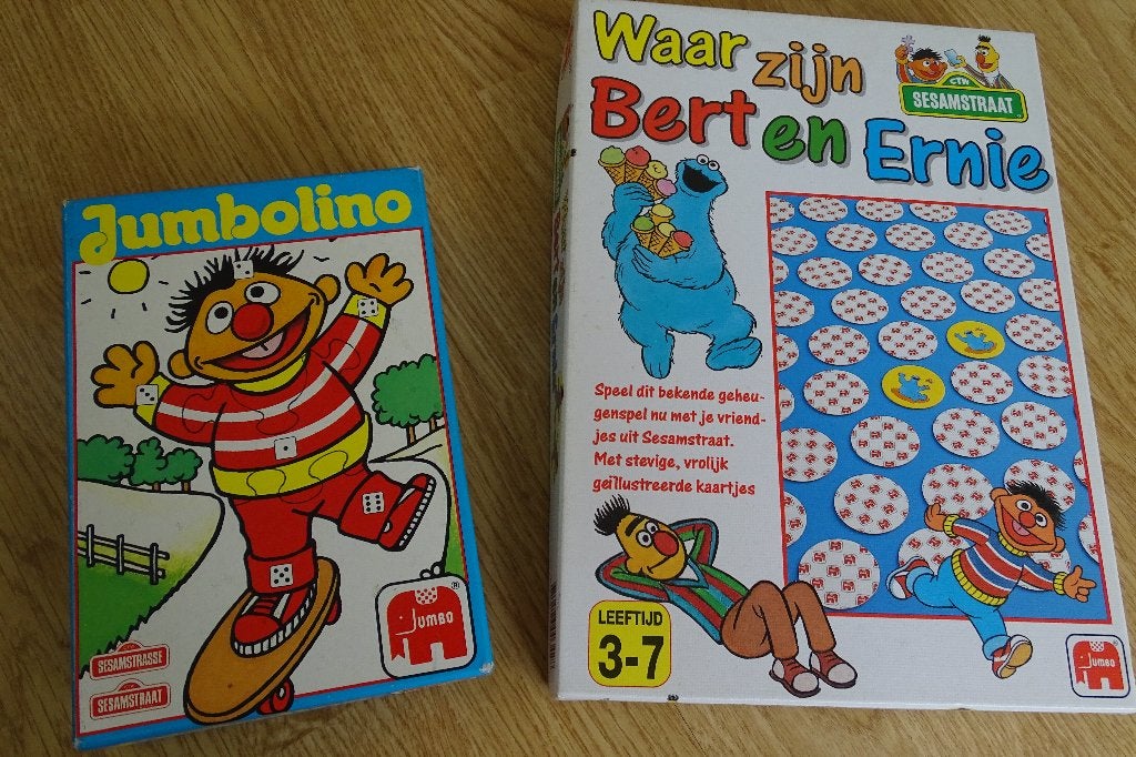 Te koop spelletjes Waar zijn Bert en Ernie memorie, Vijf spelers of meer, Ophalen of Verzenden