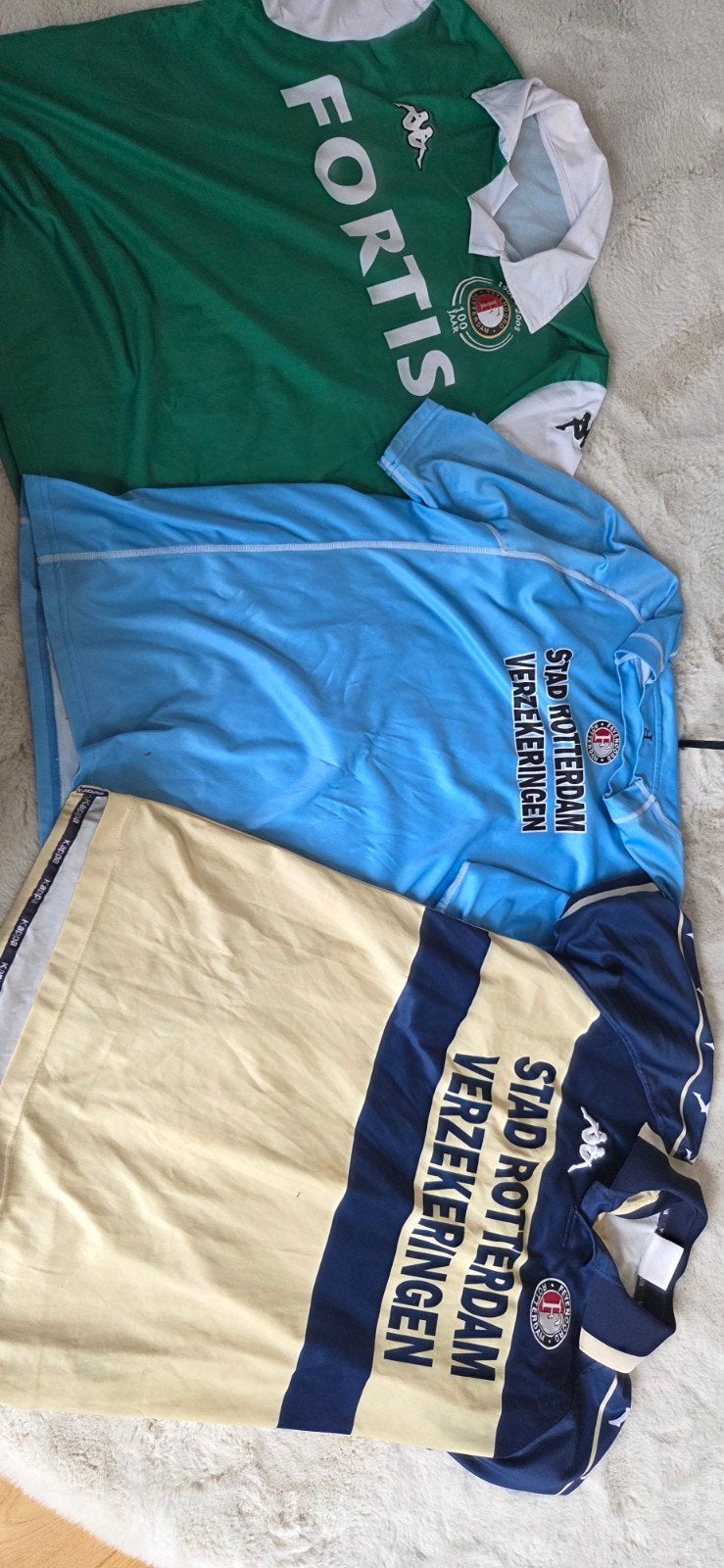 Oude Feyenoordshirts., Sport en Fitness, Voetbal, Maat L, Ophalen of Verzenden, Gebruikt, Shirt