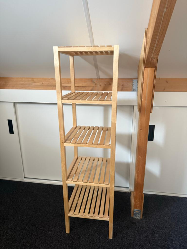 IKEA Molger Houten Stellingkast Badkamerrek, Ophalen, Gebruikt