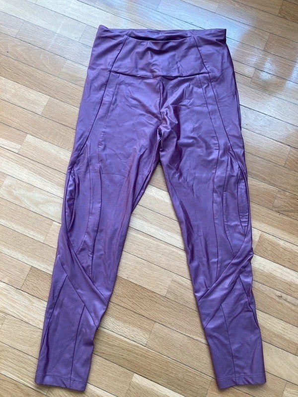 Oysho High Rise Metallic Legging, Lila, maat L, Oysho, Verzenden, Paars, Maat 42/44 (L)