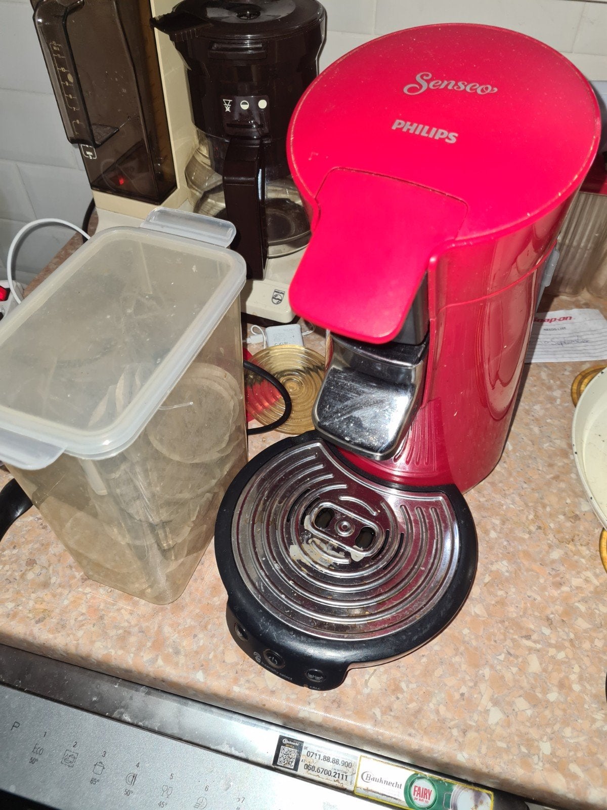Philips Senseo koffiezetapparaat met nieuwe watertank, Gebruikt, Koffiemachine, Ophalen of Verzenden, 2 tot 4 kopjes