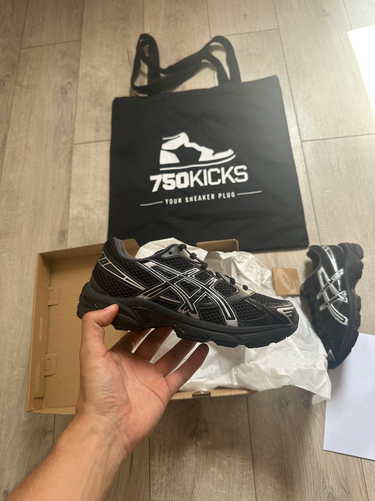 Asics Gel-1130 Black Pure Silver Maat EU36 1201A906-001, Zwart, Nieuw, Ophalen of Verzenden, A