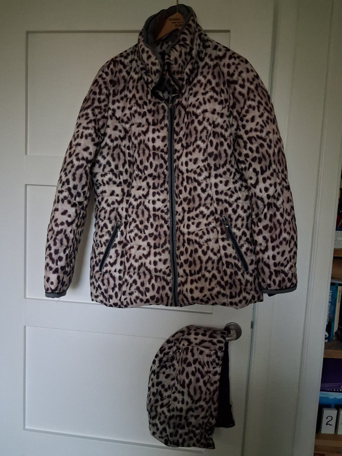 Pescara Leopard Print Winterjas Maat L, Meerkleurig, Maat 42/44 (L), Pescara, Ophalen of Verzenden