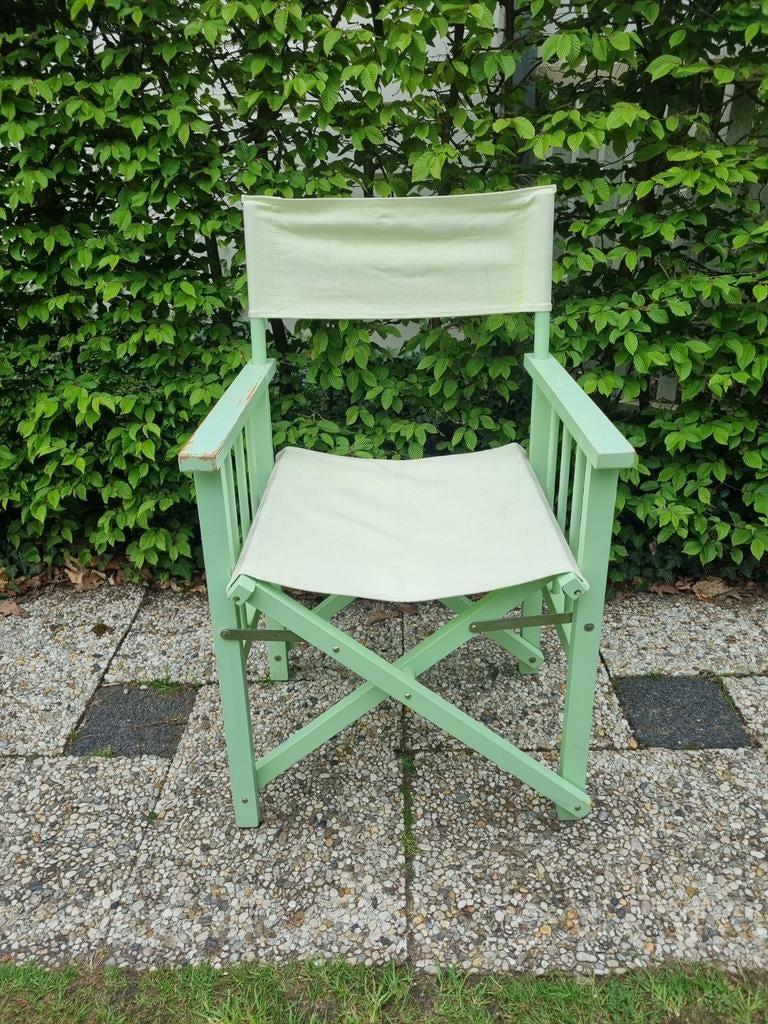 Vintage regisseursstoel / tuinstoel, Ophalen, Gebruikt