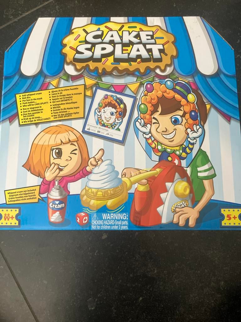 Cake Splat Spel - Zo goed als nieuw, ongebruikt, Ophalen of Verzenden, Zo goed als nieuw, Jongen of Meisje