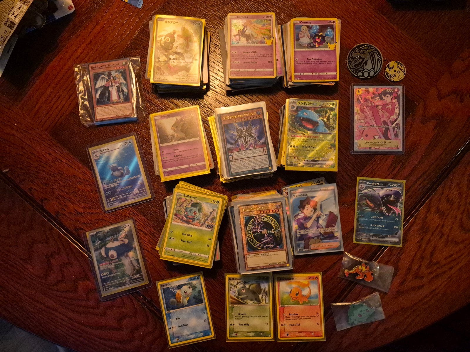 1000+ Pokémon, Yu-Gi-Oh! & One Piece kaarten., Ophalen of Verzenden, Zo goed als nieuw, Meerdere kaarten, Foil