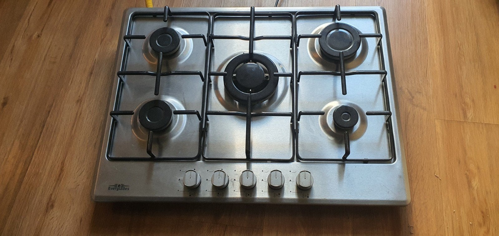 Kookplaat 5 pit, Witgoed en Apparatuur, Kookplaten, Ophalen, Gebruikt, Gas, Vrijstaand