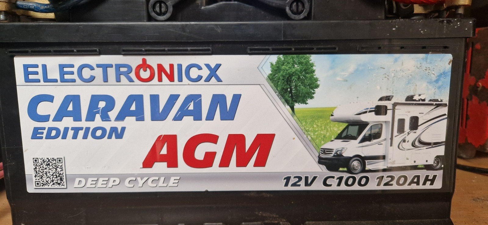 AGM  Accu met Greencell 500w omvormer, Ophalen, Gebruikt