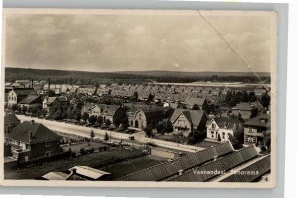 Veenendaal Panorama hoekknik, Ophalen of Verzenden, 1940 tot 1960, Ongelopen, Utrecht