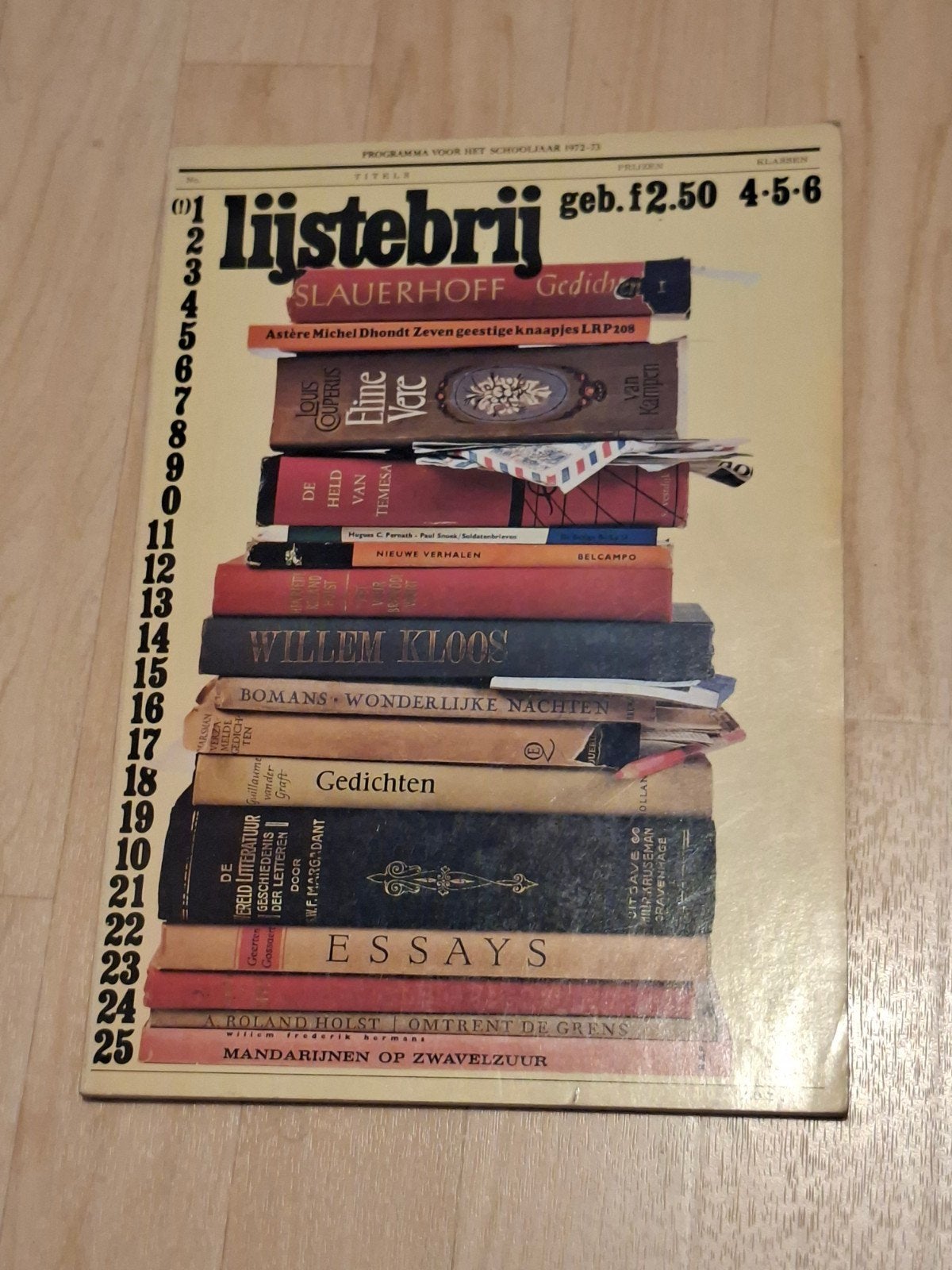 Lijstebrij. Boekenweek 1973. In mooie staat., Ophalen of Verzenden, Gelezen