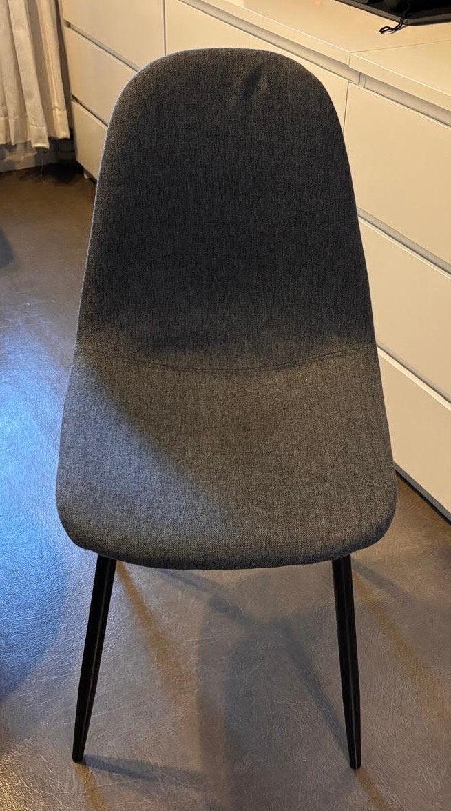 2x Kwantum stoelen - Grijs, comfortabel en stijlvol, Ophalen, Gebruikt, Twee, Stof