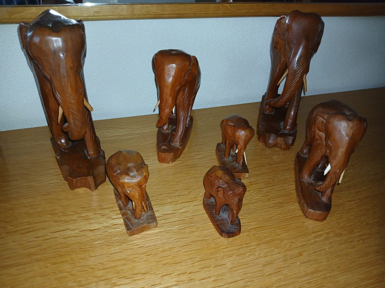 Mooie collectie olifantjes, Ophalen, Hout, Gebruikt, Boho