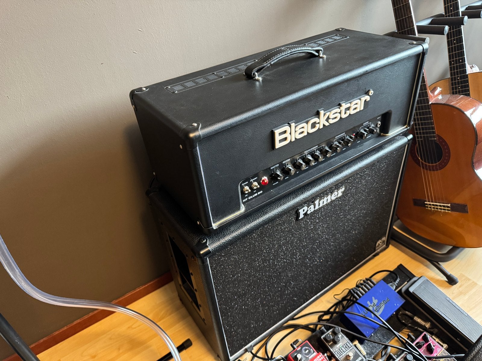Blackstar HT Club 50 + Palmer 2x12 celestion v30 cabinet, Ophalen, Zo goed als nieuw, Gitaar, 50 tot 100 watt