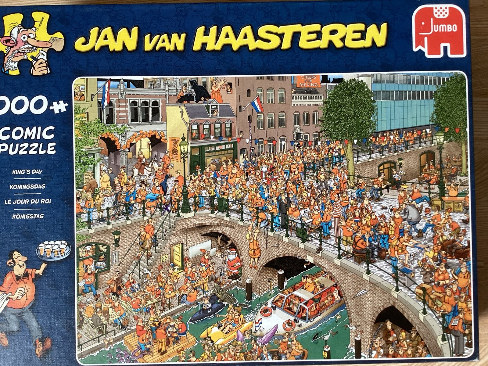 Jan van Haasteren Koningsdag Puzzel 1000+ stukjes, Ophalen, 500 t/m 1500 stukjes, Zo goed als nieuw, Legpuzzel