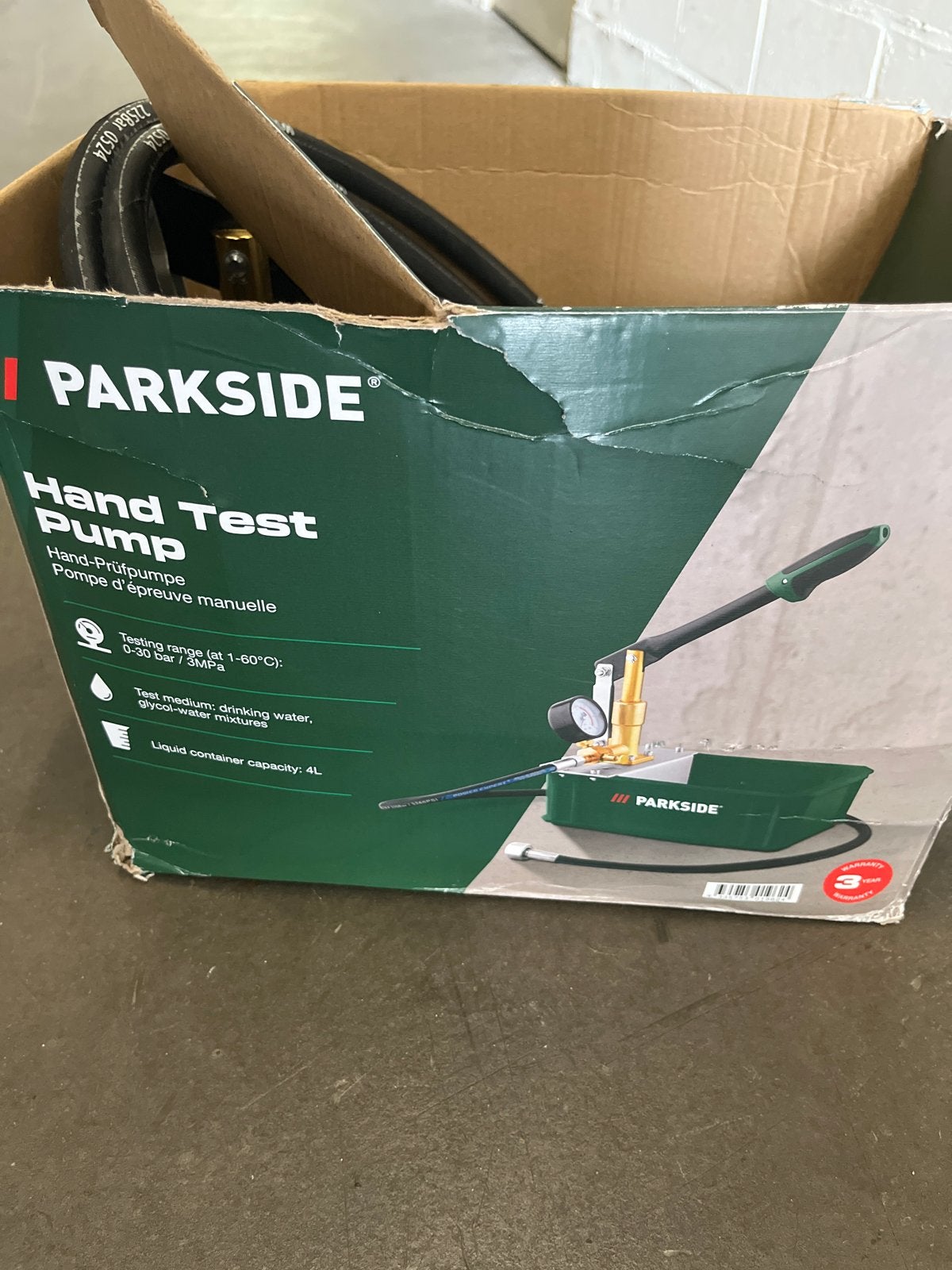 Parkside Hand Test Pomp - Alleen een keer gebruikt, Ophalen, Nieuw, Overige typen, Parkside